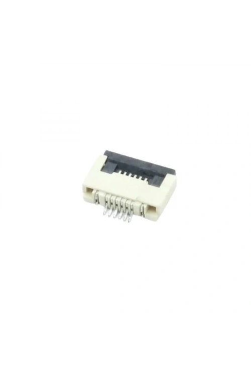 6 Pin SMD Flat Kablo Yuvası 0.5mm Pin Aralığı