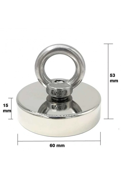 60mm Fishing Magnet - Neodyum Pot Mıknatıs