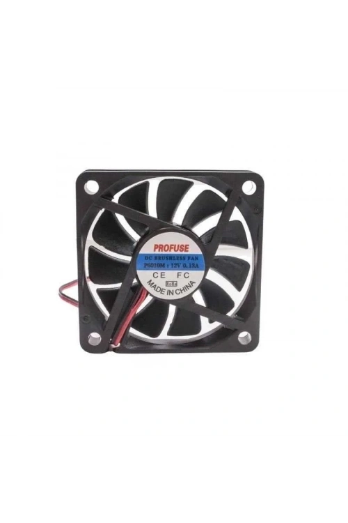60x60x10mm 12V 0.13A Fan 2 Kablolu