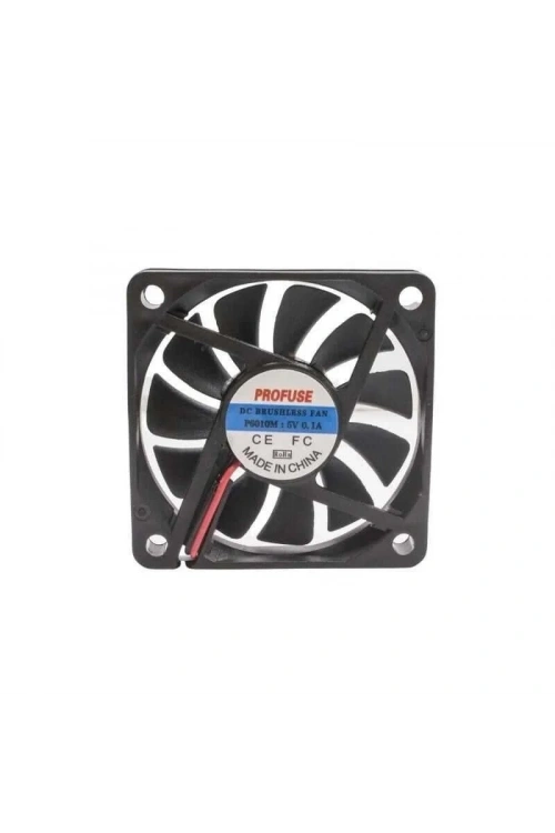 60x60x10mm 5V 0.10A Fan 2 Kablolu