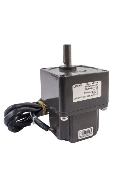 60ZWN24-30-F / 70JB60G1032 24V 30W 43RPM Redüktörlü Brushless DC Motor
