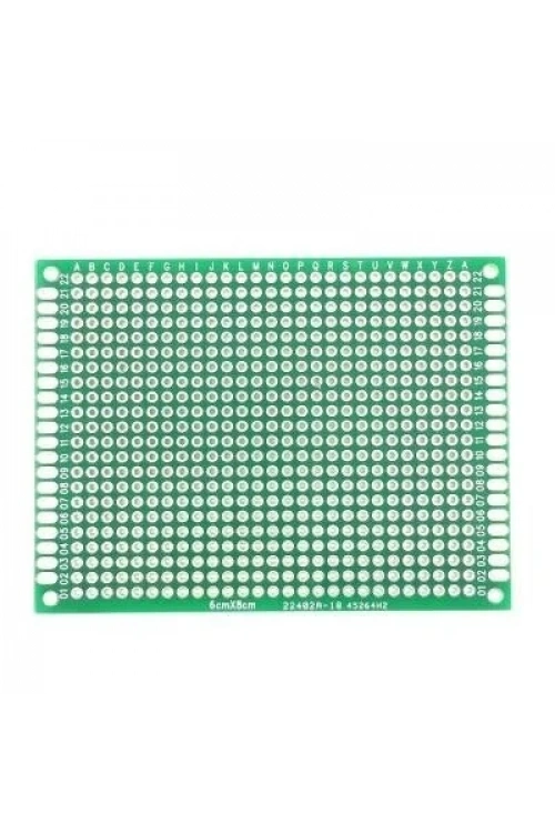 6x8cm Epoxy Çift Taraflı Delikli Plaket