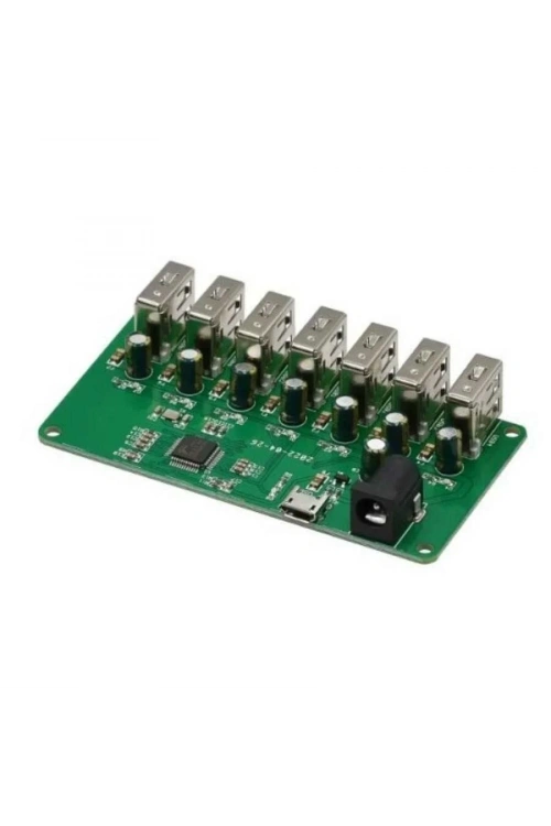 7 Port 2.0 USB Çoklayıcı - 7x5V Voltaj Dağıtım Kartı