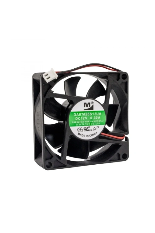 70x70x25mm 12V 0,30A Fan 2 Kablolu
