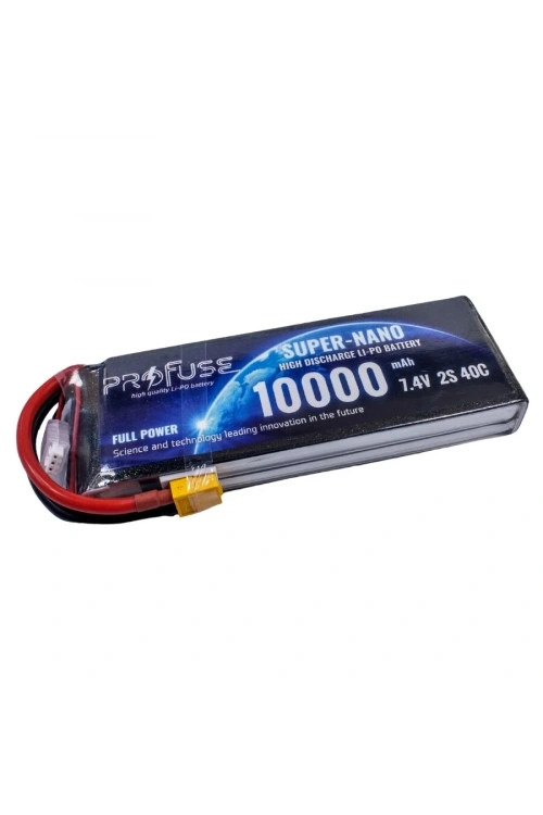 7.4V 2S 10000mAh 40C Lipo Batarya
