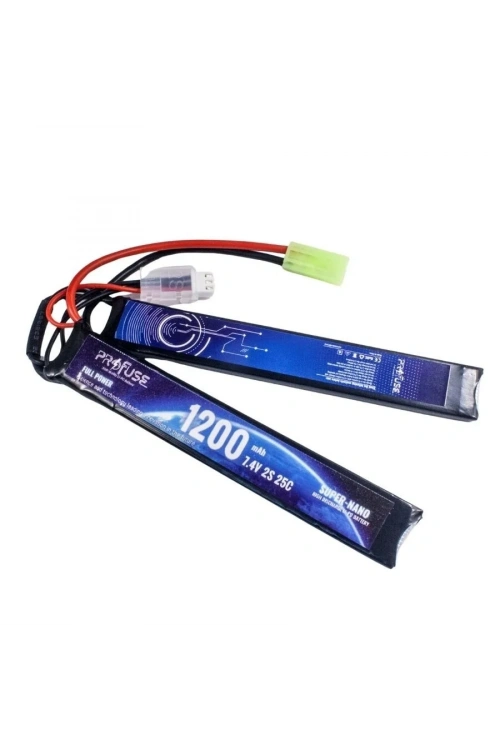 7.4V 2S 1200mAh 25C Airsoft Lipo Batarya