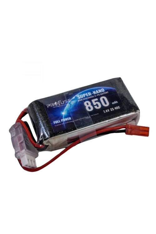 7.4V 2S 850mAh 40C Lipo Batarya