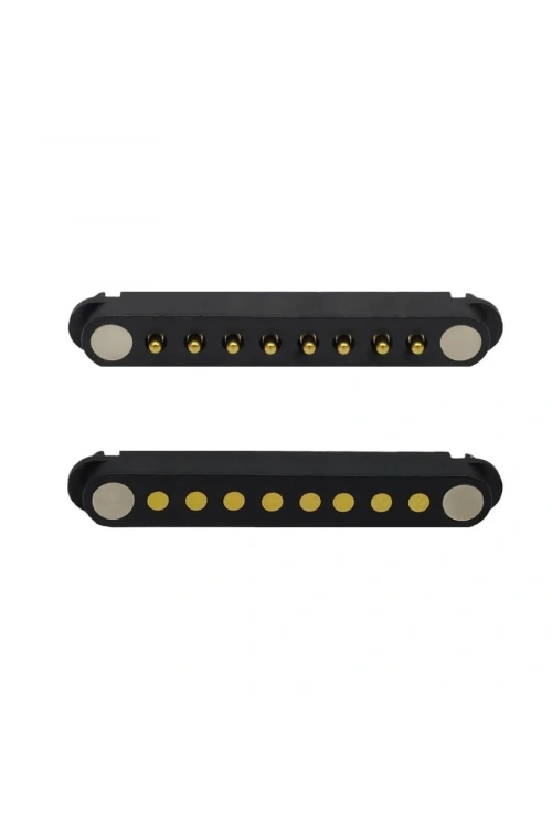 8-Pin 2.54mm Pogo Pin Manyetik Konnektör Takımı