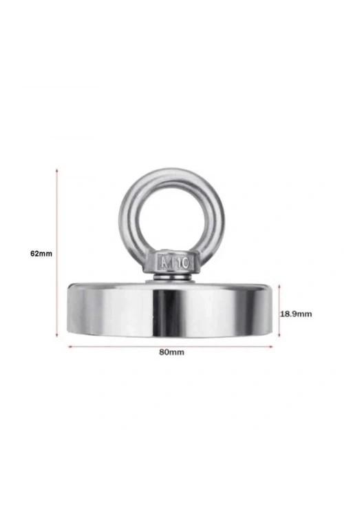 80mm Fishing Magnet - Neodyum Pot Mıknatıs