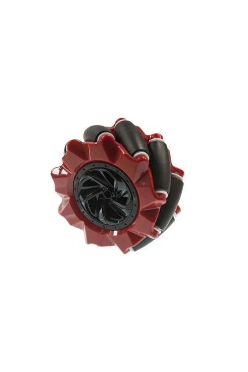 80mm Kırmızı Omni Mecanum Tekerlek - Sağ