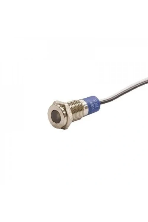 8mm 24v Sarı Led Metal Kablolu Sinyal Lambası IP67 GQ8T-Y