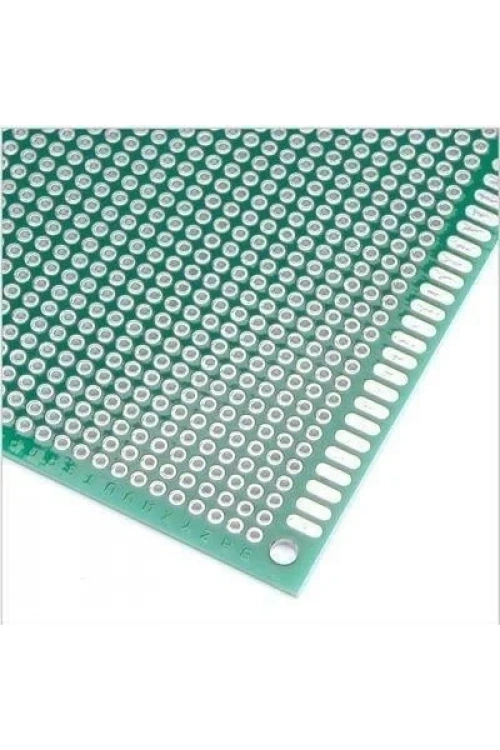 8x12cm Çift Yüzlü Delikli Pertinaks Levha PCB