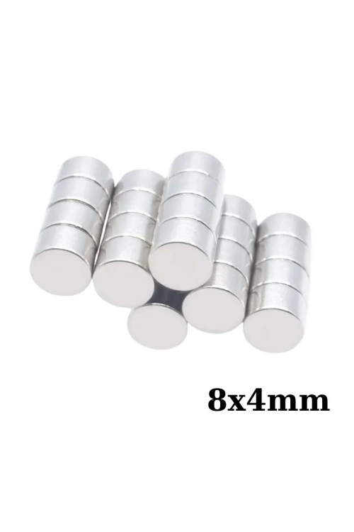 8x4mm Neodyum Güçlü Mıknatıs - Neodim Magnet