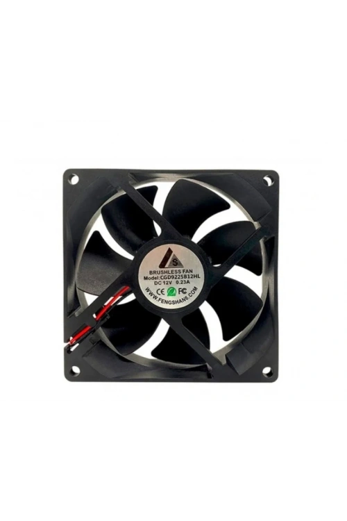 92x92x25 DC 12V 0,23A Brushless Cooling Fan (3 Kablo)