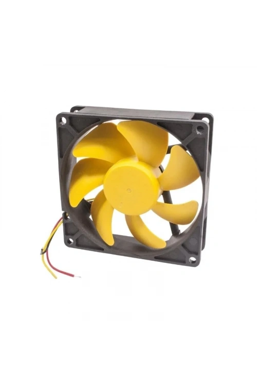 92x92x25mm 12V 0.26A Fan 3 Kablolu - Sarı