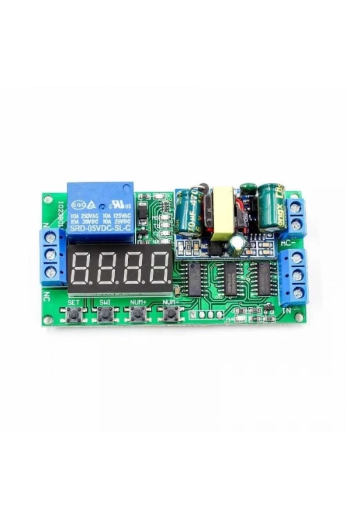 AC 220V Zaman Ayarlı Röle Modülü PLC Uyumlu IO23B0