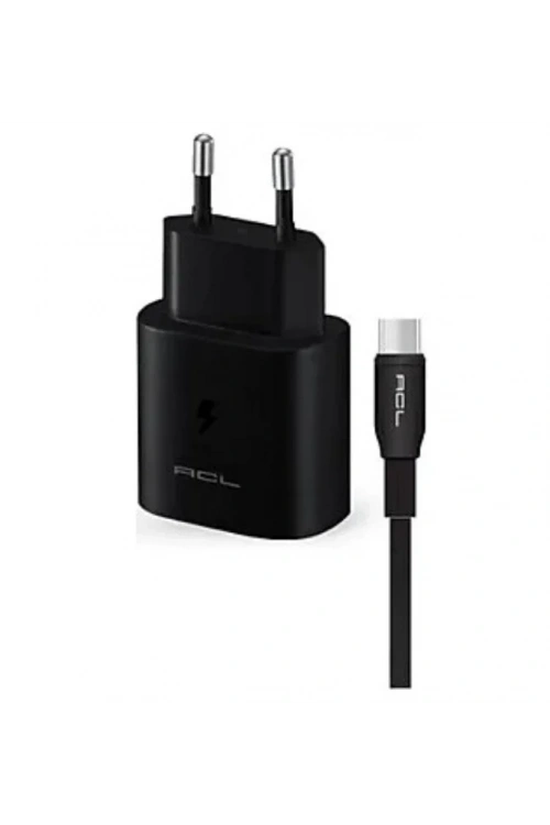 ACL A5 3.4A 25W 1xUSB-C 1mt Uzunluklu Type-C Kablolu Şarj Başlığı