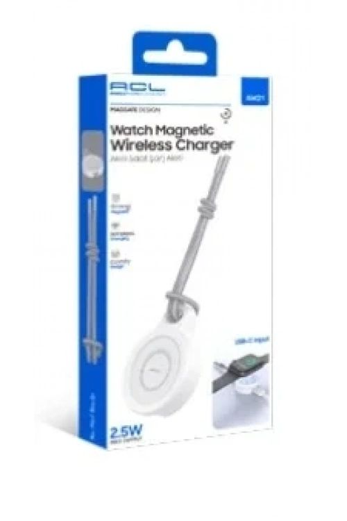 ACL AW21 USB-C Girişli 2,5W Wireless Akıllı Saat Şarj Aleti