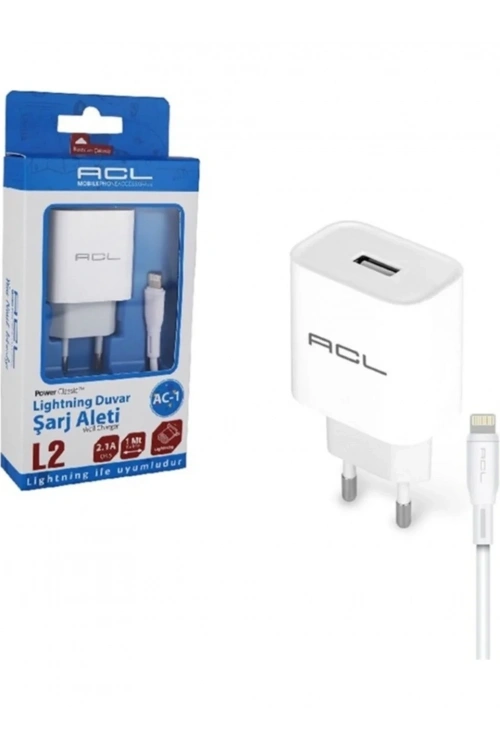 ACL L2 2.1A 10 Watt 1xUSB 1mt Lightning Hızlı Şarj Aleti