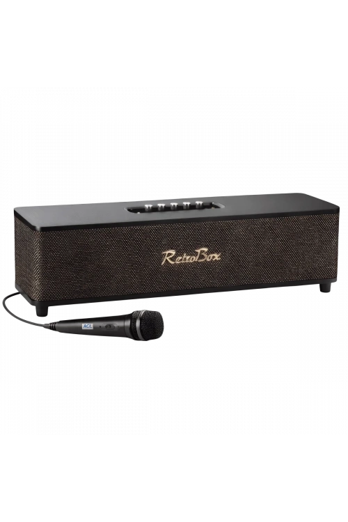 ACS-18 60W Gücünde 2x4+2x3 İnç Mikrofonlu Retro Müzik Kutusu Bluetooth