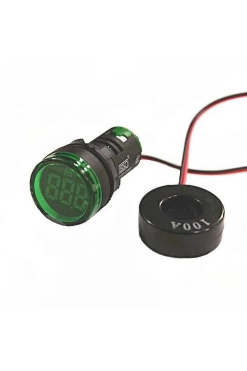 AD136-22DSA-Y 100A Ampermetre - Yeşil