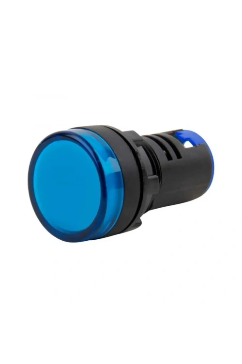 AD16-22DS 12-24V AC/DC Sinyal Lambası - Mavi