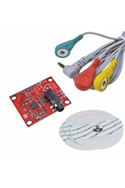 AD8232 EKG Kalp Atışı Nabız Grafiği İzleme EKG Modülü Kiti