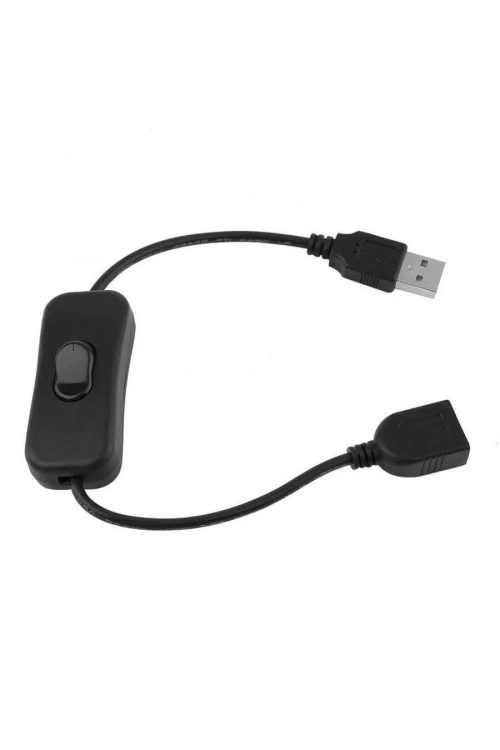 Anahtarlı USB Uzatma Kablosu (Dişi-Erkek) - 30cm