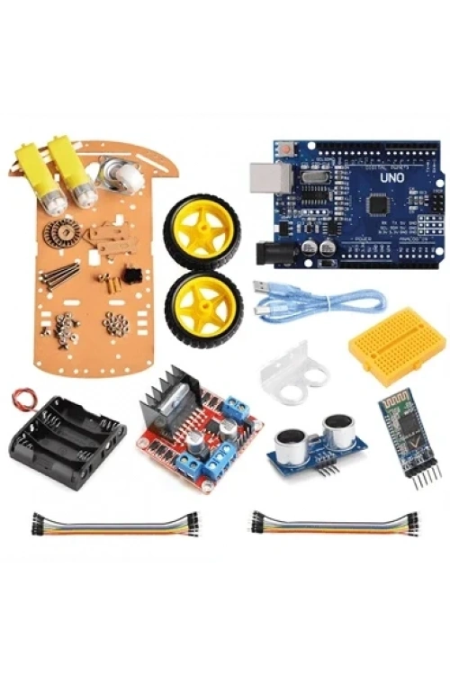 Arduino 2WD Araç Seti - Engelden Kaçan Robot Kiti - Videolu