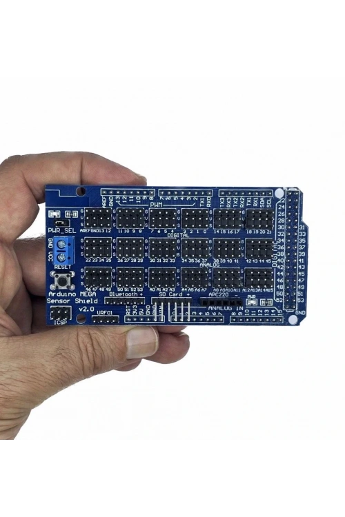 Arduino MEGA 2560 R3 Sensör Shield V2 IO Genişletme