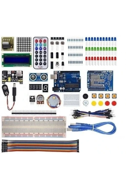 Arduino Uno R3 Full Başlangıç Seti Kutulu 145 Parça 310 Adet Set