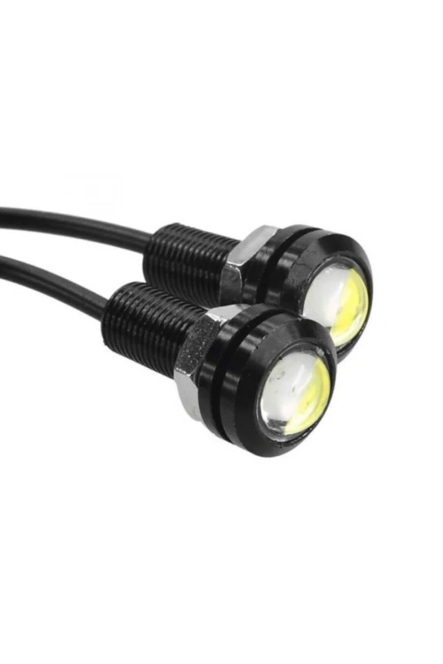 Beyaz Kartal Gözü Led 12V 2 Adet - Gündüz Farı