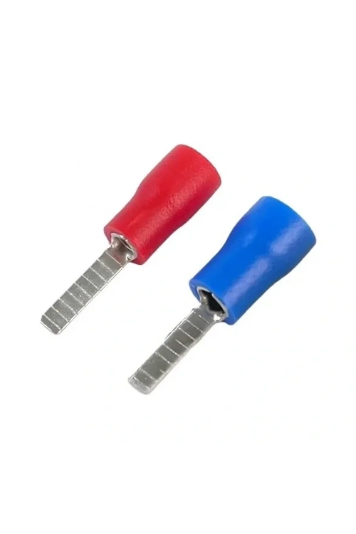 BIK-102 1.5-2.5mm2 Bıçak Tip Kablo Ucu Terminal Mavi 100 Adet