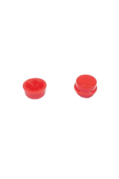 Buton 12x12 Yuvarlak Kırmızı Kapak
