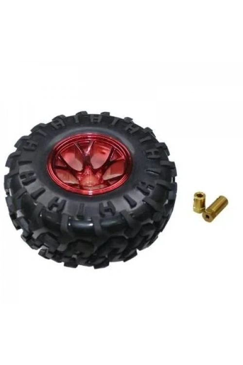 Büyük Arazi Tekerleği 125mm x 58mm - Kırmızı