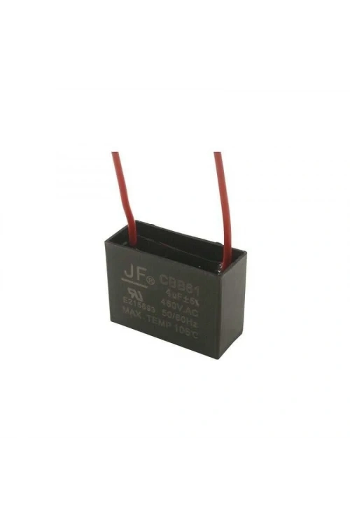 CBB61 4uF 450V Kablolu Kutulu Daimi Kondansatör