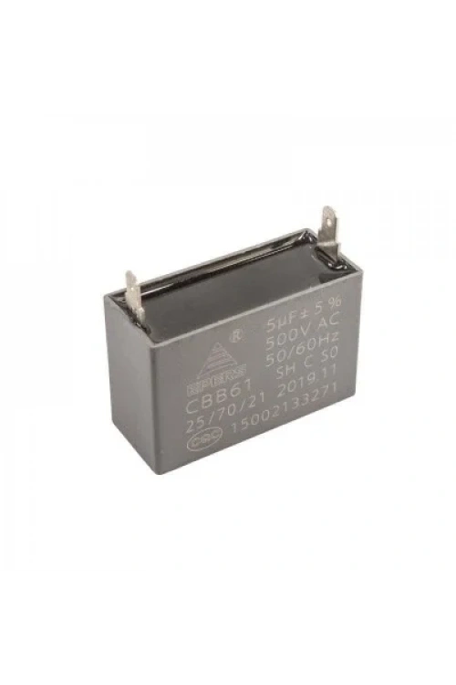 CBB61 5uF 500VAC Kutulu Kondansatör