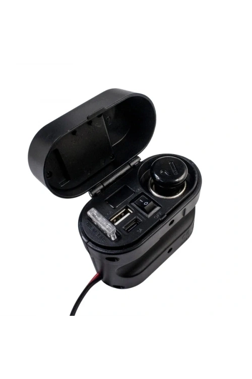 CD-3068 Su Geçirmez Çok Fonksiyonlu USB + Type-C Şarj Cihazı ve Çakmaklık