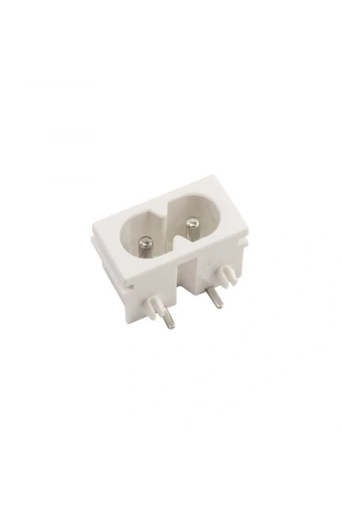 DB-8 C8 Erkek Power Soketi 90 Derece 22x12mm - Beyaz