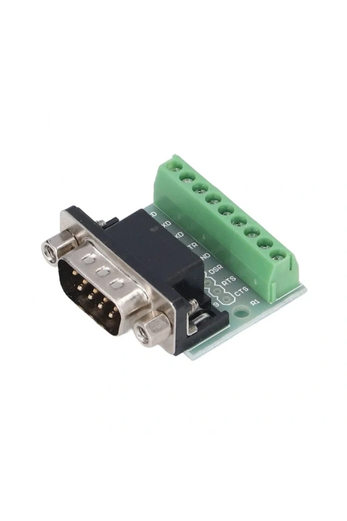 DB9 9-Pin Male Terminal Block Adapter