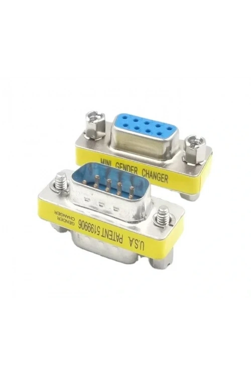 DB9 - RS232 Erkek-Dişi (M2F) 9 Pin Çevirici Ara Adaptör