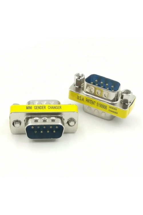 DB9 - RS232 Erkek-Erkek (M2M) 9 Pin Çevirici Ara Adaptör