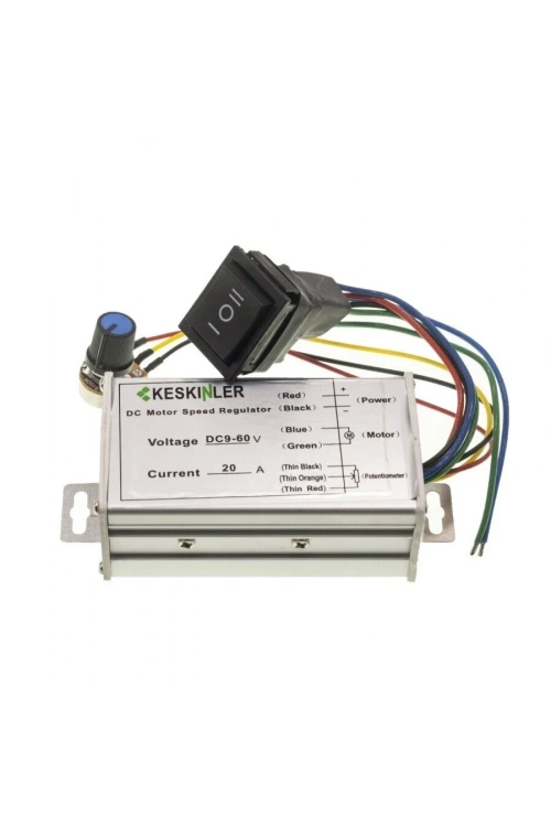 DC 20A 9-60V Hız ve Yön Kontrollü Motor Sürücü