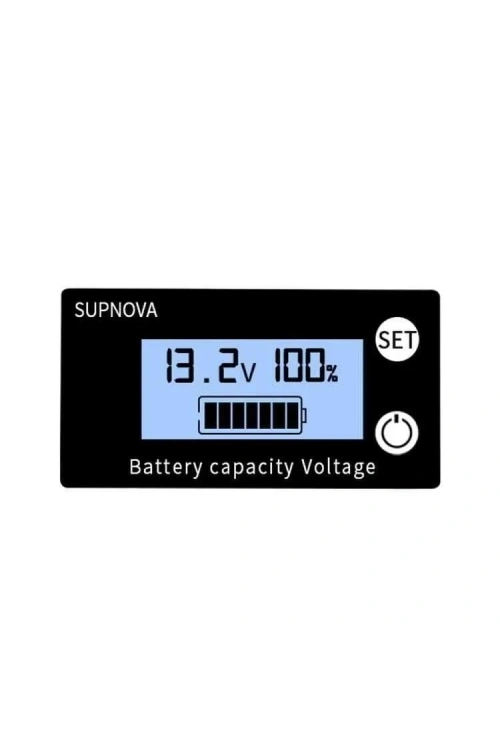 DC 8-100V Lityum Pil / Akü Kapasite Göstergesi - Mavi