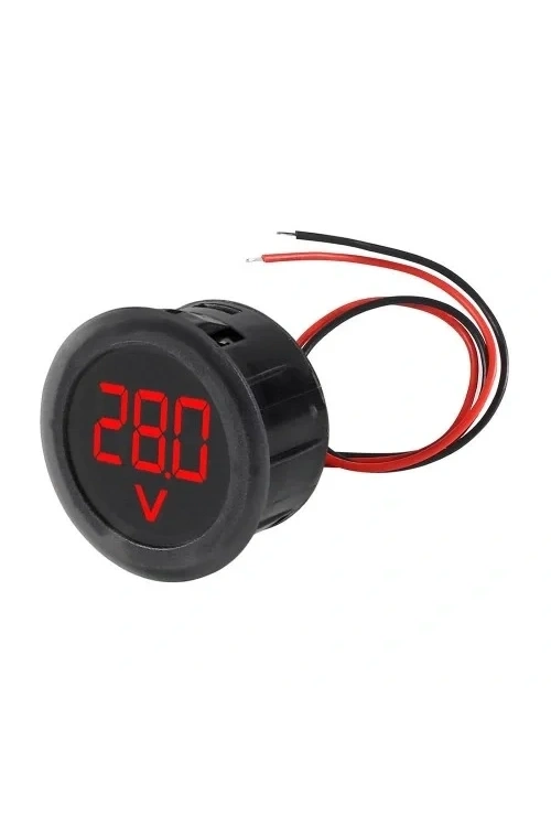 DC Voltmetre 4-100V Yuvarlak