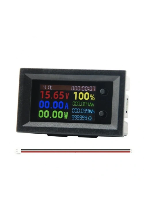 DC7200 7-200V 20A 9in1 Çok İşlevli Dijital Voltmetre Ampermetre