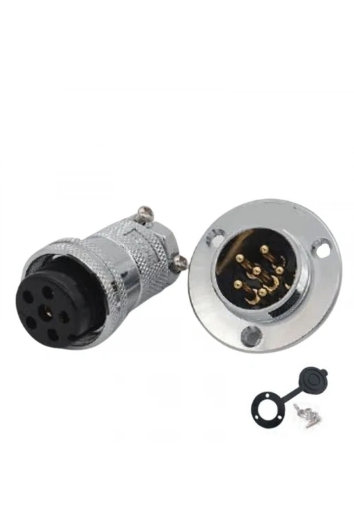 DF25 6 Pin 25mm Su Geçirmez Konnektör Takımı