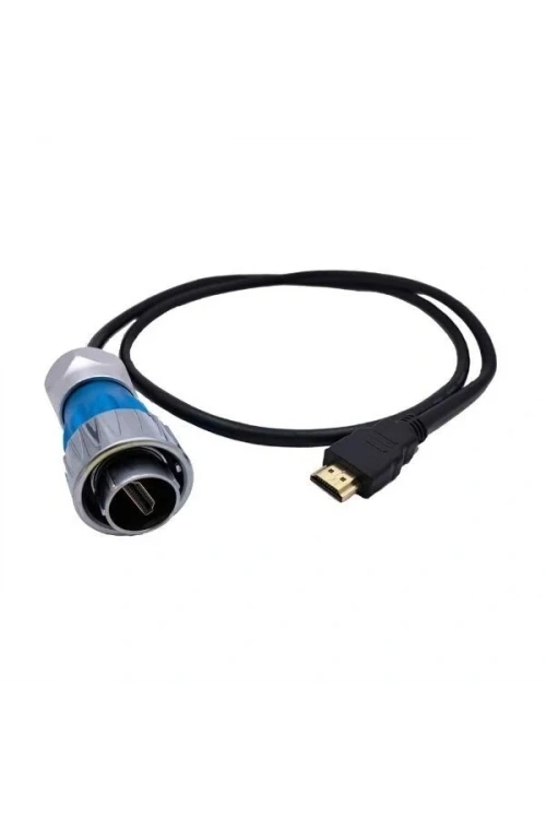 DH24-HDMI-MP-MP-1M-001 Su Geçirmez HDMI Erkek Konnektör - 1M Kablo