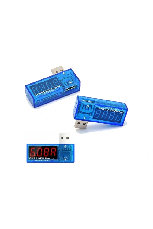Dijital USB Mobil Güç (Voltaj ve Akım) Test Cihazı