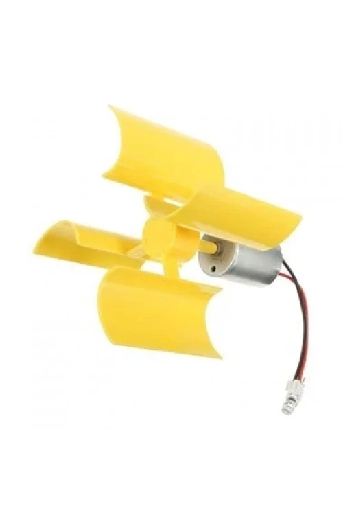 Dikey Eksenli Rüzgar Türbini - DIY DC Motor Türbin